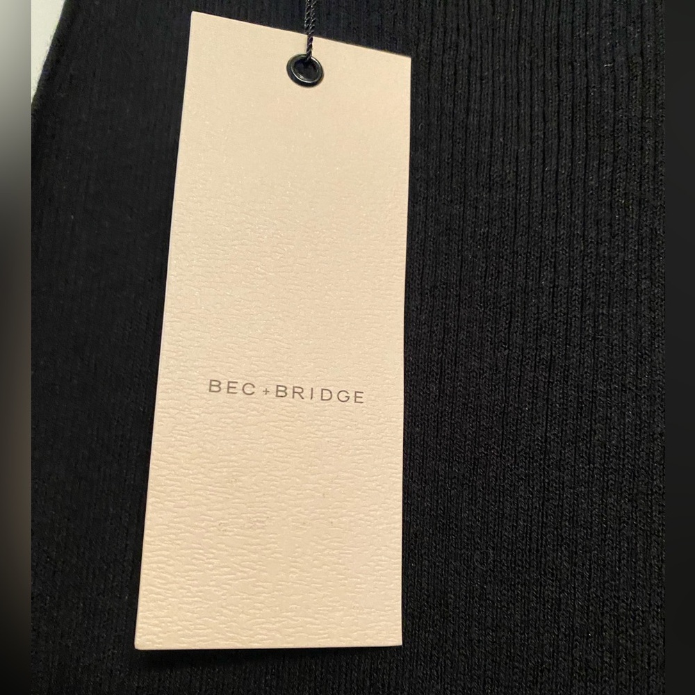 NWT Bec and Bridge Wild Side Midi dress. Size 2 black - Picture 8 of 10